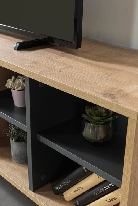 Hanah Home Şile 3609 Soporte para TV Roble Zafiro y Antracita Hanah Home Şile 3609 Soporte para TV Roble Zafiro y Antracita